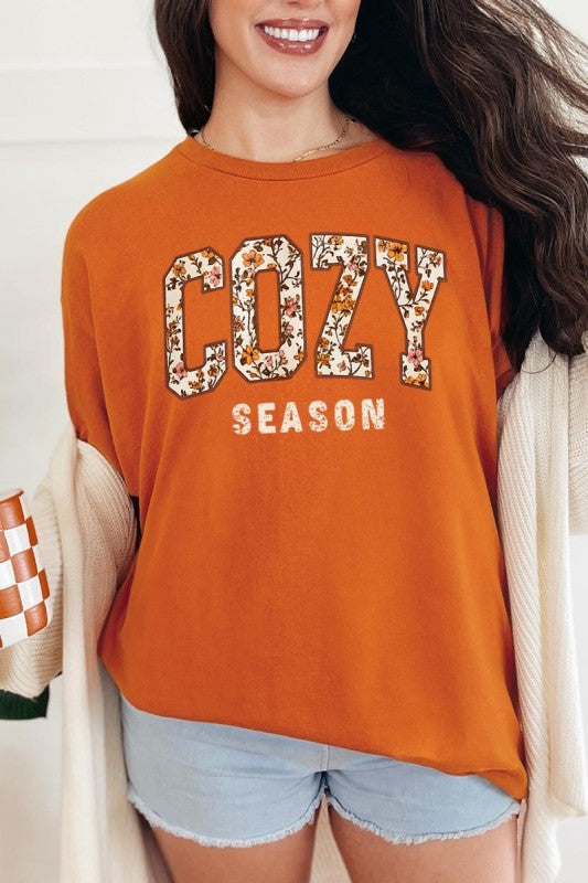 Cozy Season Graphic Plus Heavy Cotton Tee